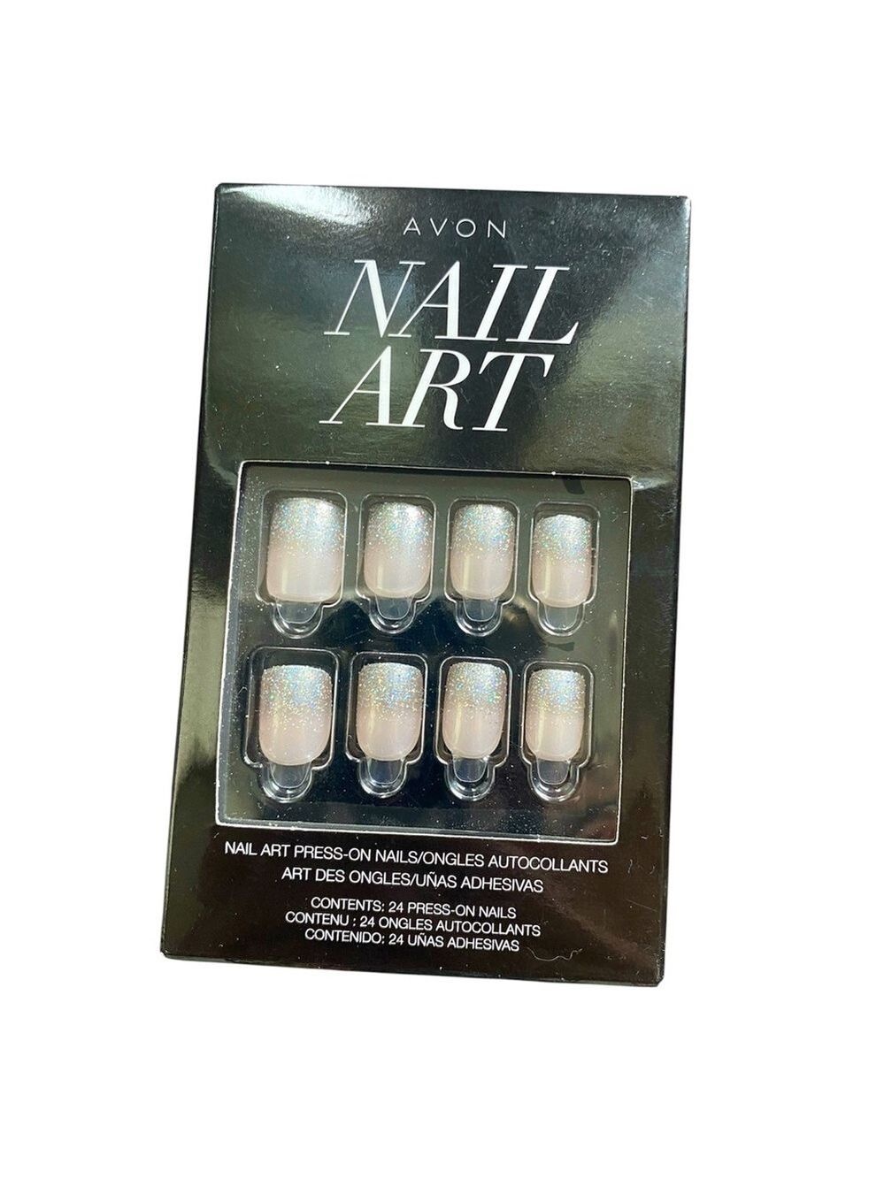 2/$15 Avon Nail Art Press On Nails in Stardust New